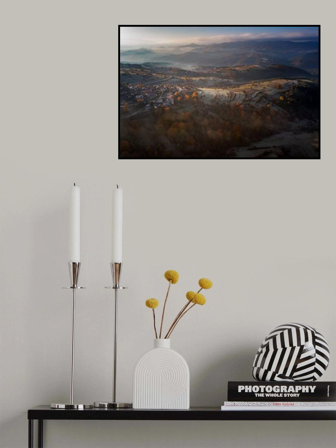 Bird's view hills Poster och Canvastavla