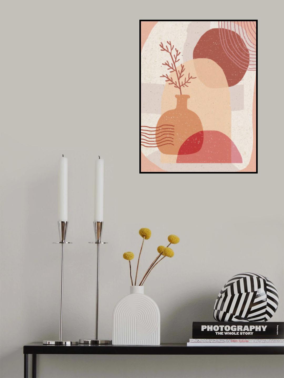 Boho Plant &amp; Pot Poster och Canvastavla