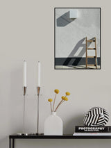 lamp and ladder Poster och Canvastavla