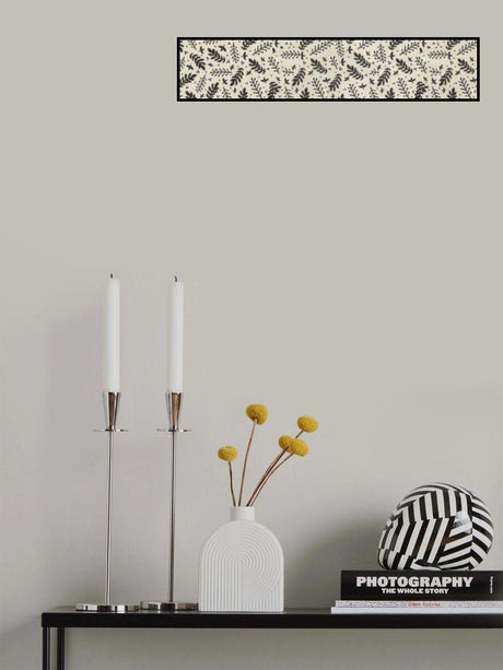 Branches on Beige Background Square Poster och Canvastavla
