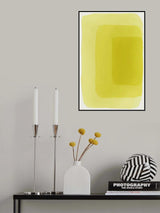 Yellow Watercolor Shapes #4 Poster och Canvastavla