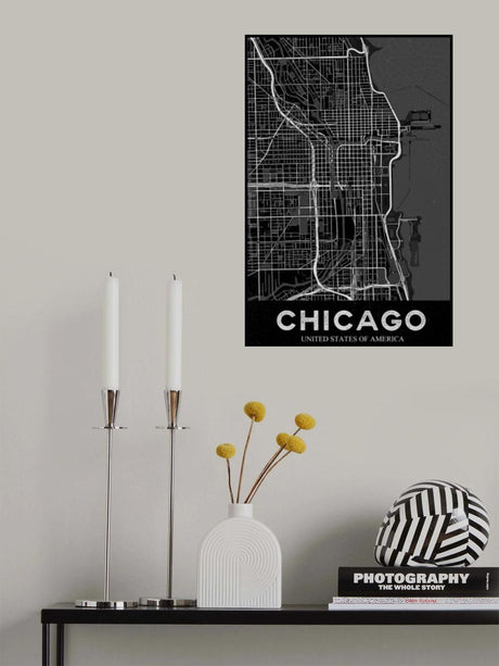 Chicago Whit.png Poster och Canvastavla