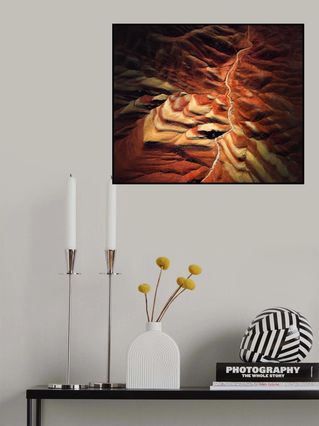 Garmsar Colourful Hills Poster och Canvastavla