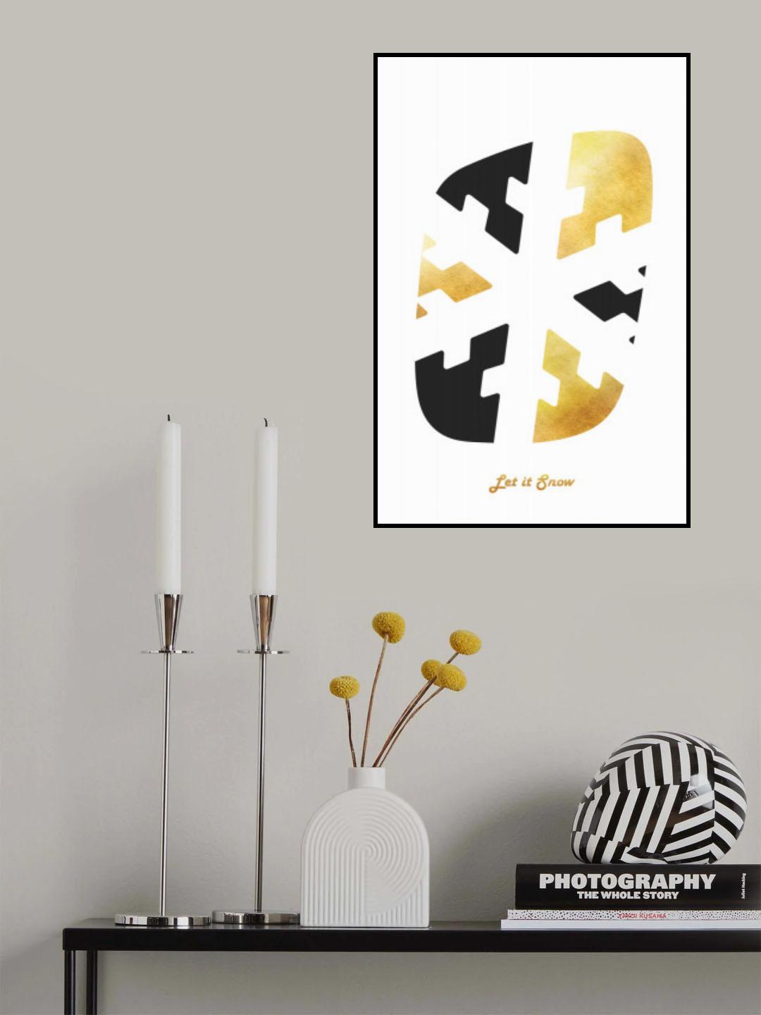Let it Snow Poster och Canvastavla