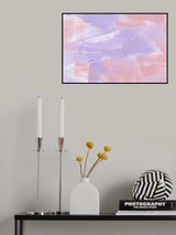 Purple in Pink Poster och Canvastavla