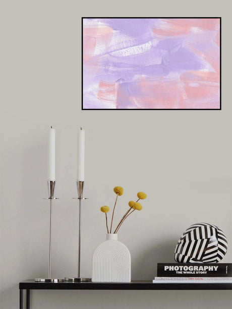 Purple in Pink Poster och Canvastavla
