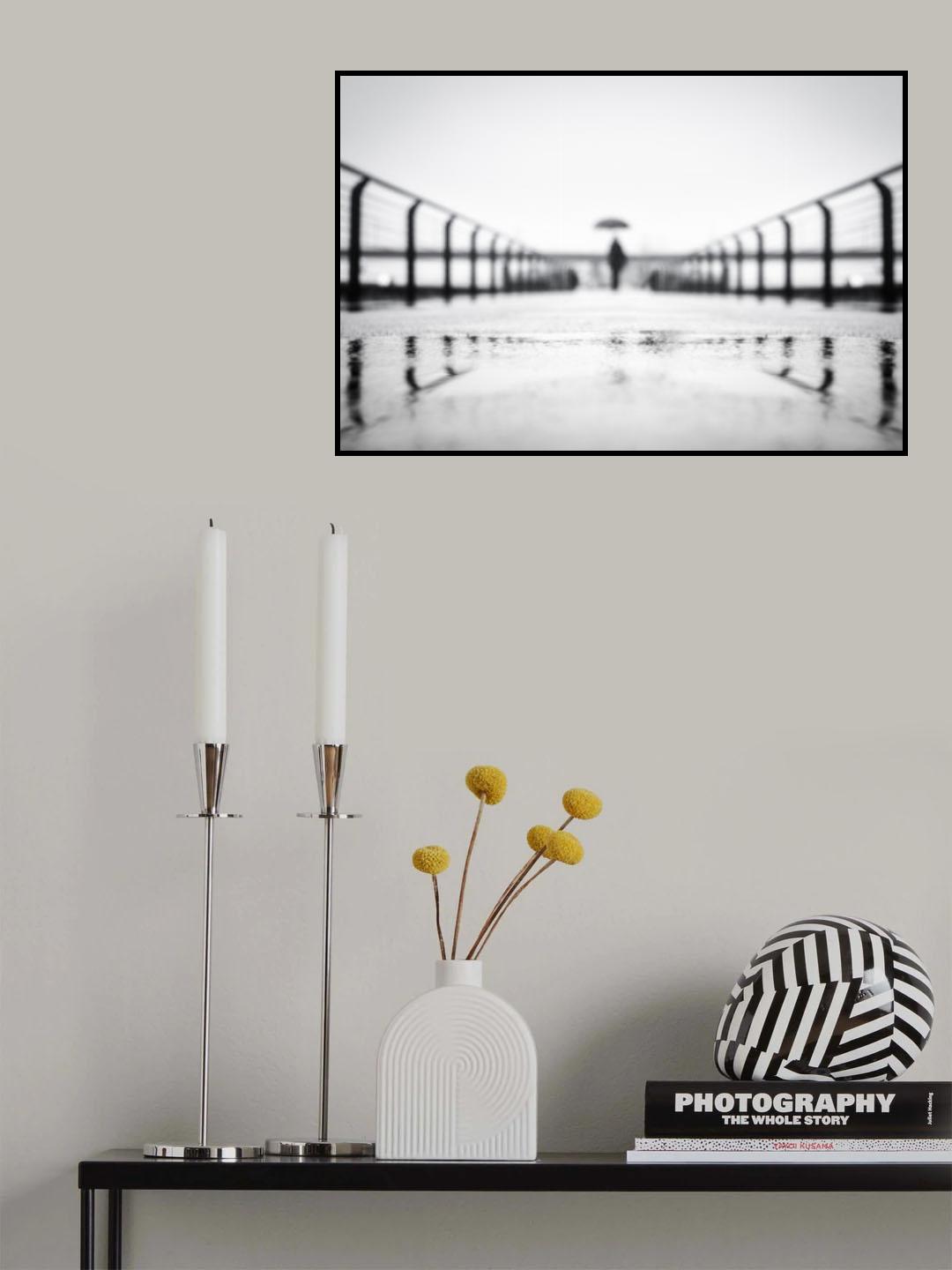 Düsseldorf Rain 2021 Poster och Canvastavla