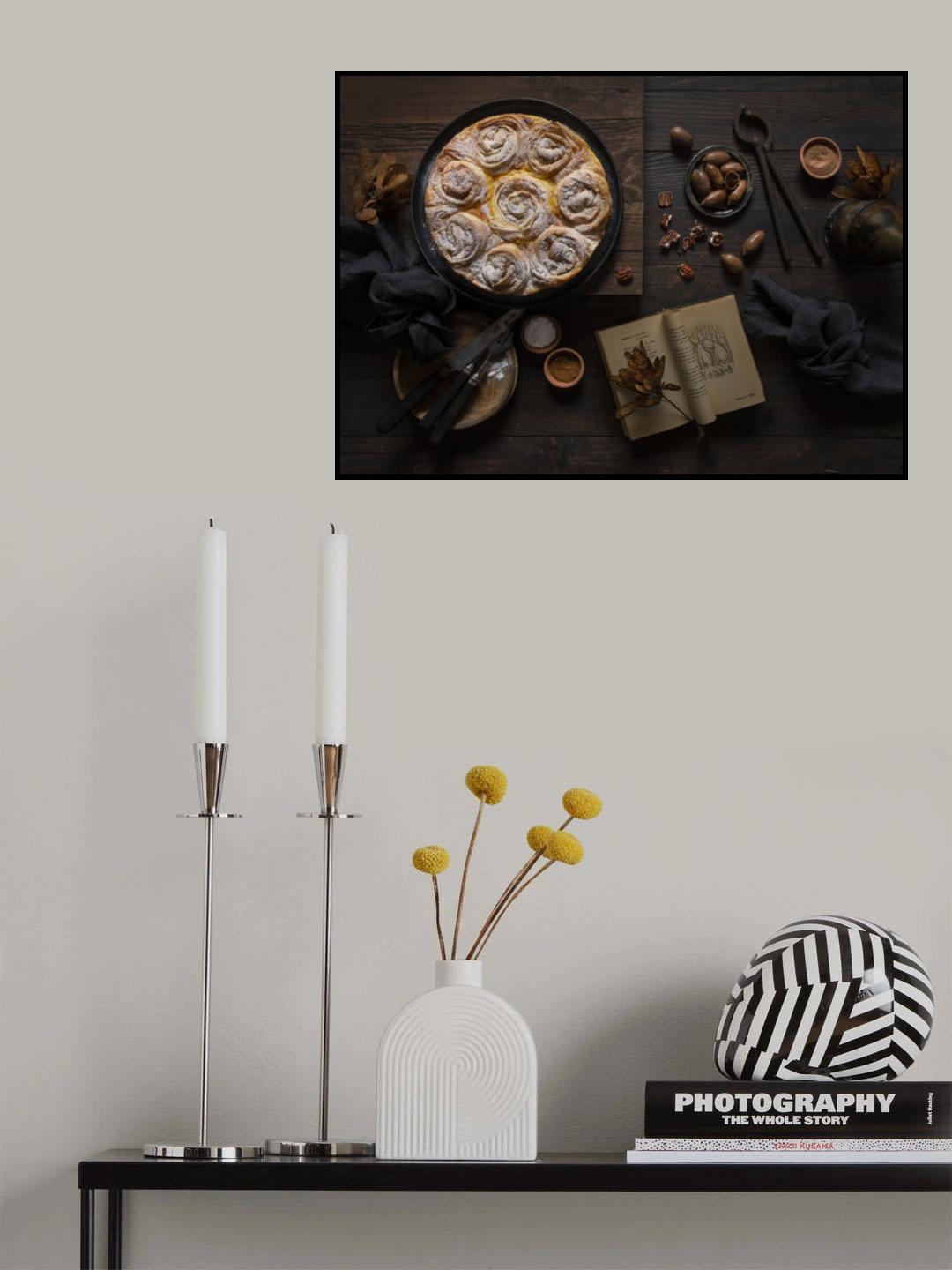 Pumpkin spice ruffled milk pie Poster och Canvastavla
