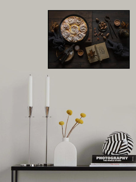 Pumpkin spice ruffled milk pie Poster och Canvastavla