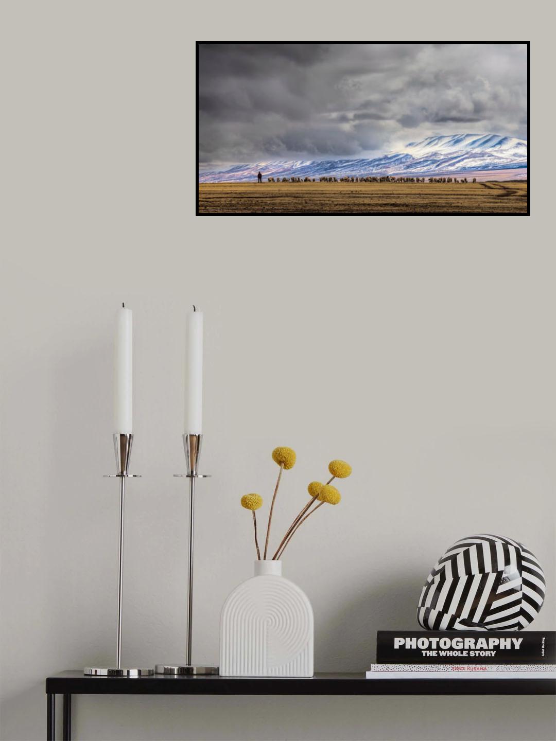 At the foot of the Tianshan Mountains Poster och Canvastavla