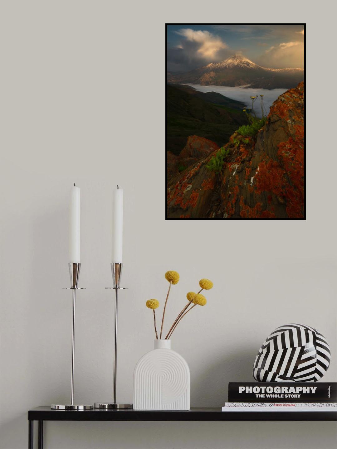 Spring Atmosphere in Mount Damavand Poster och Canvastavla