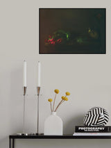 Red Tulips and  Butterfly Poster och Canvastavla
