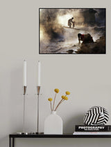 Washing hair Poster och Canvastavla