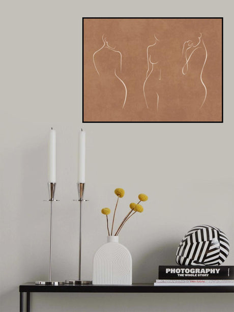 3poses Poster och Canvastavla