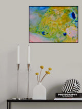 abstract acrylic colors Poster och Canvastavla