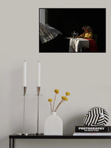 Sew in front of the window Poster och Canvastavla