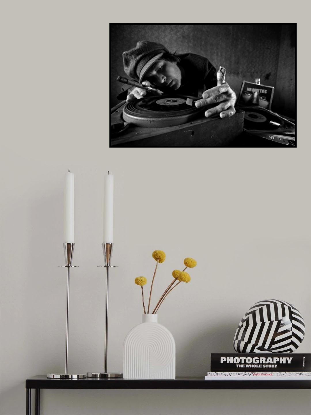 vintage DJ Poster och Canvastavla