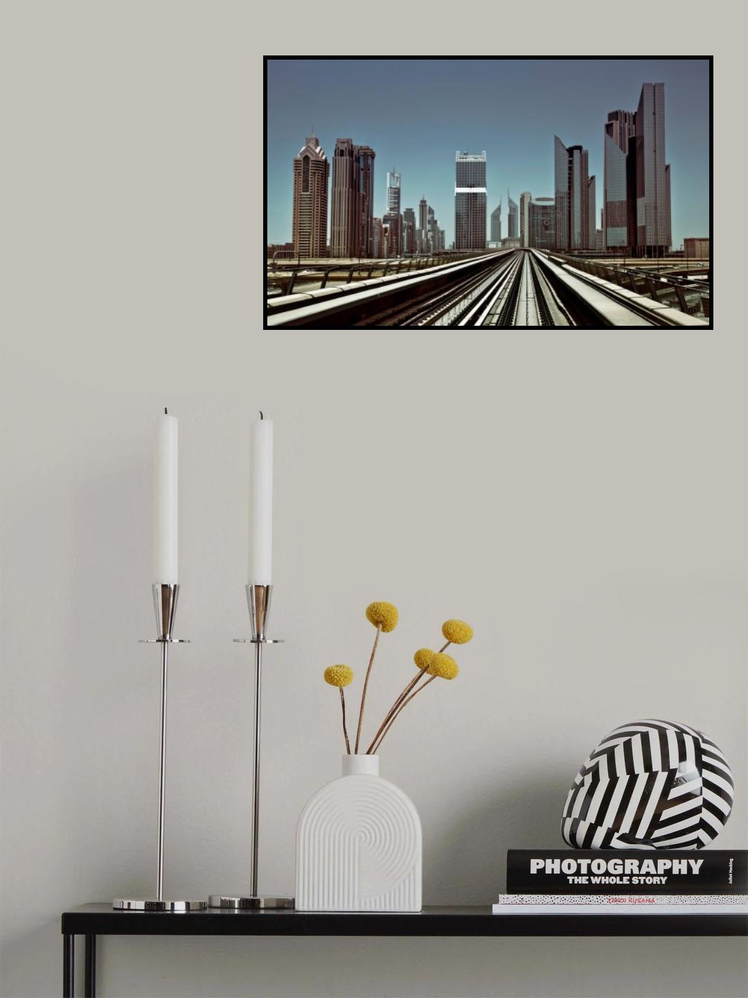 Dubai Metro Poster och Canvastavla