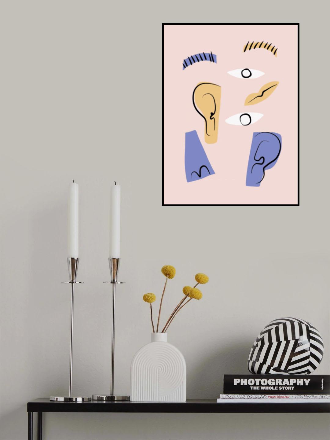 Portrait Cut Out Poster och Canvastavla