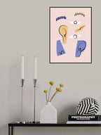 Portrait Cut Out Poster och Canvastavla