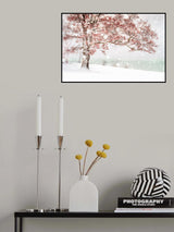 Snow at the lake Poster och Canvastavla