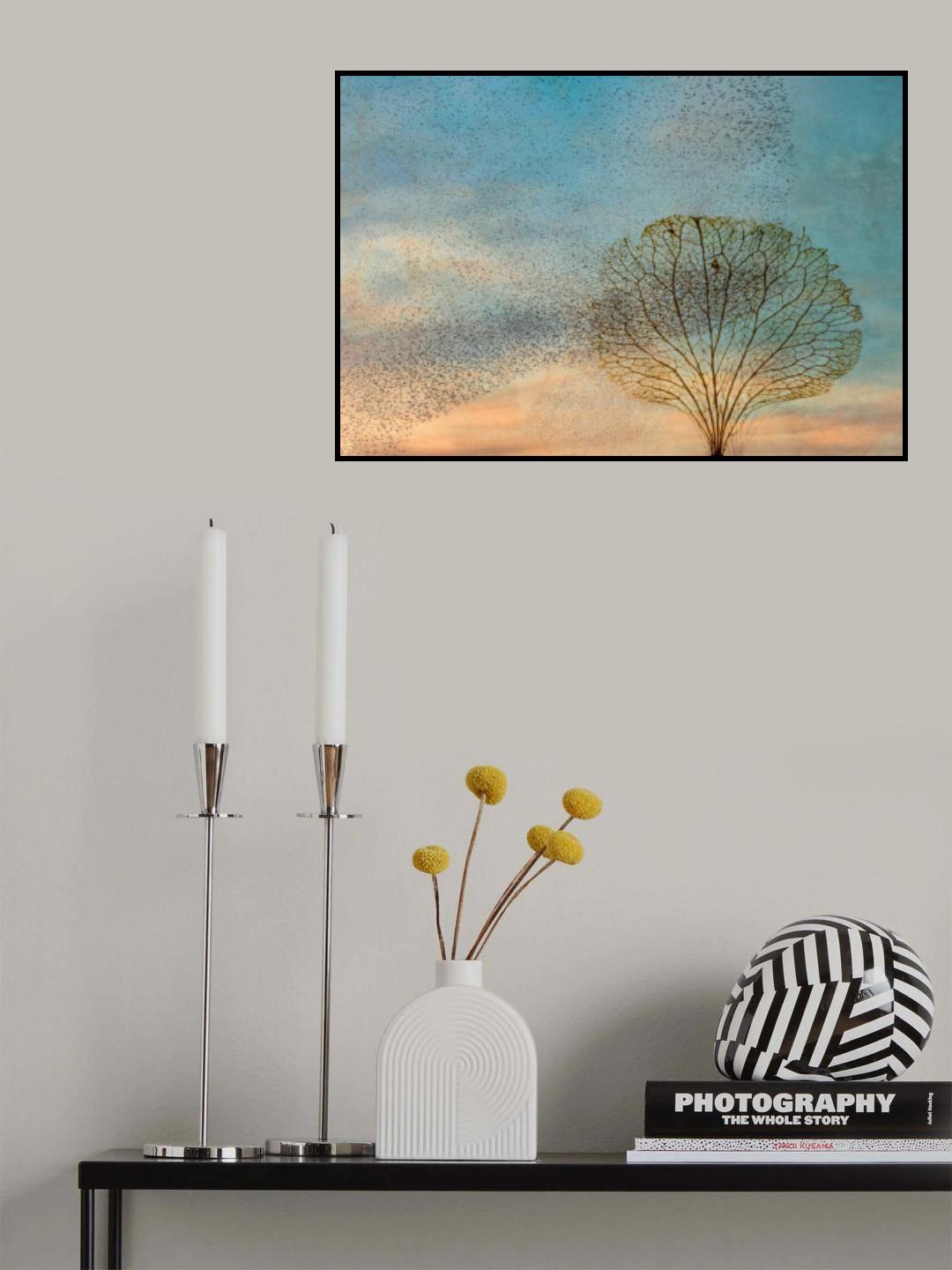 the birds and the tree Poster och Canvastavla