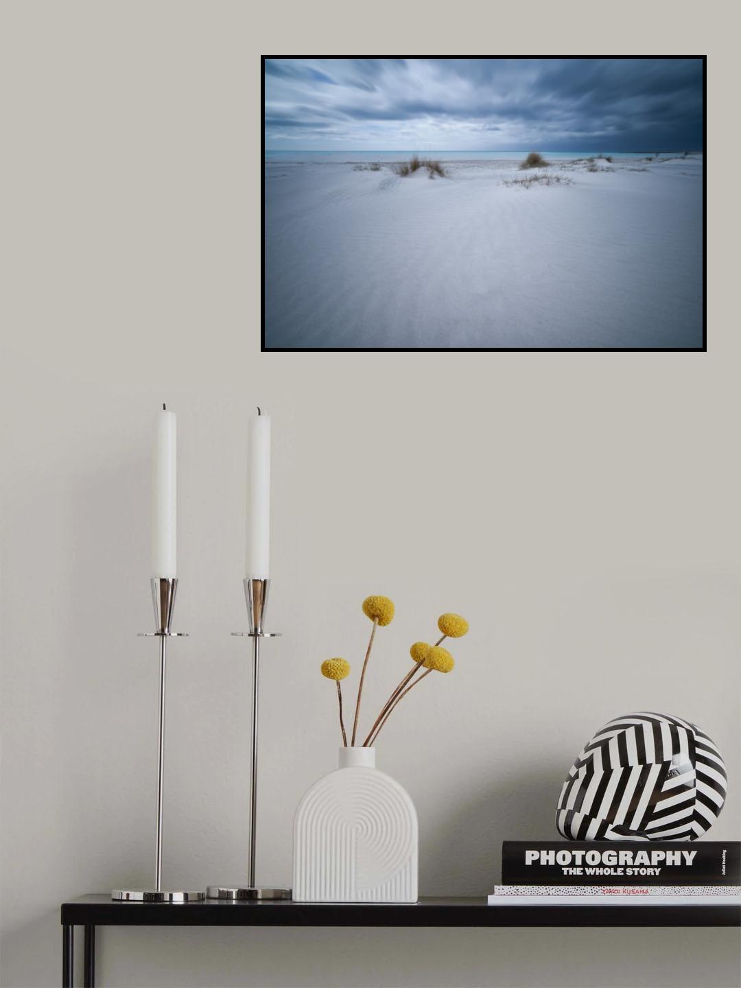 Beach White Poster och Canvastavla