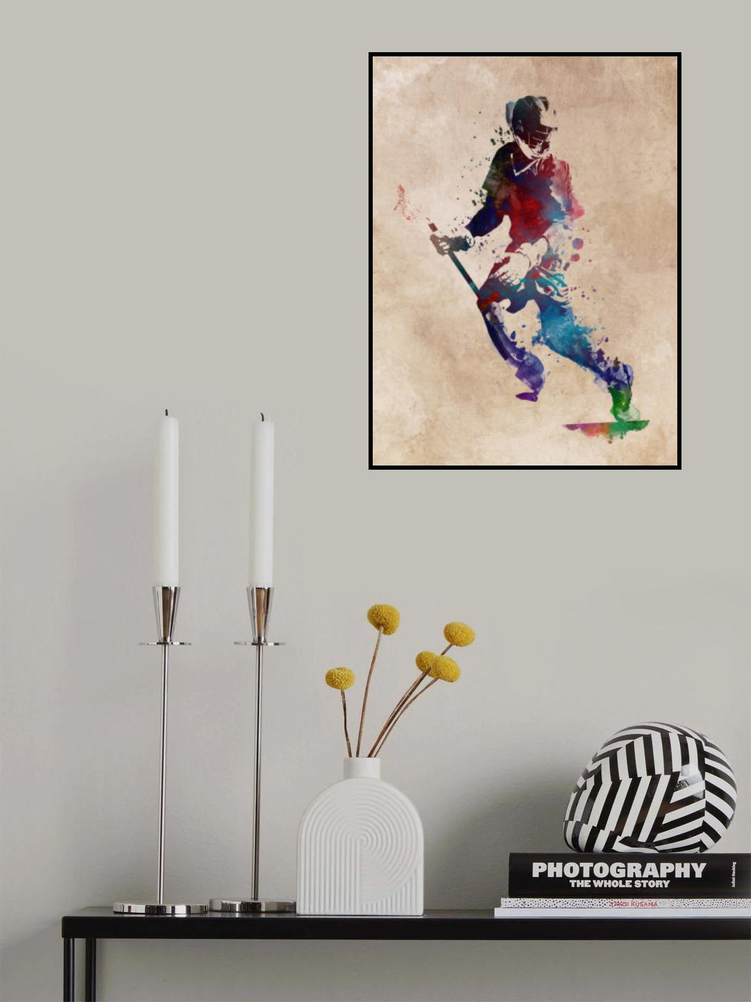Lacrosse Sport Art 5 Poster och Canvastavla