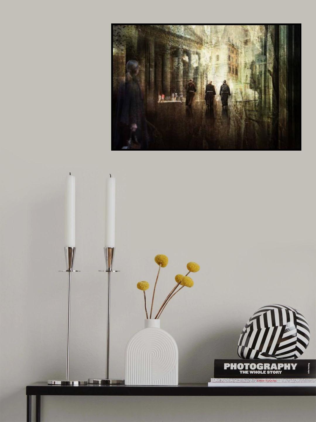 Friars in the historic center Poster och Canvastavla