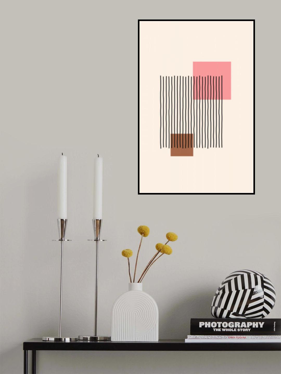 Geometric Abstract Shapes Iiii Poster och Canvastavla