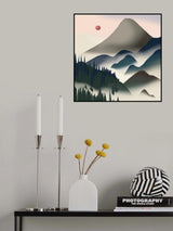 Nature In Gray and Blue Poster och Canvastavla