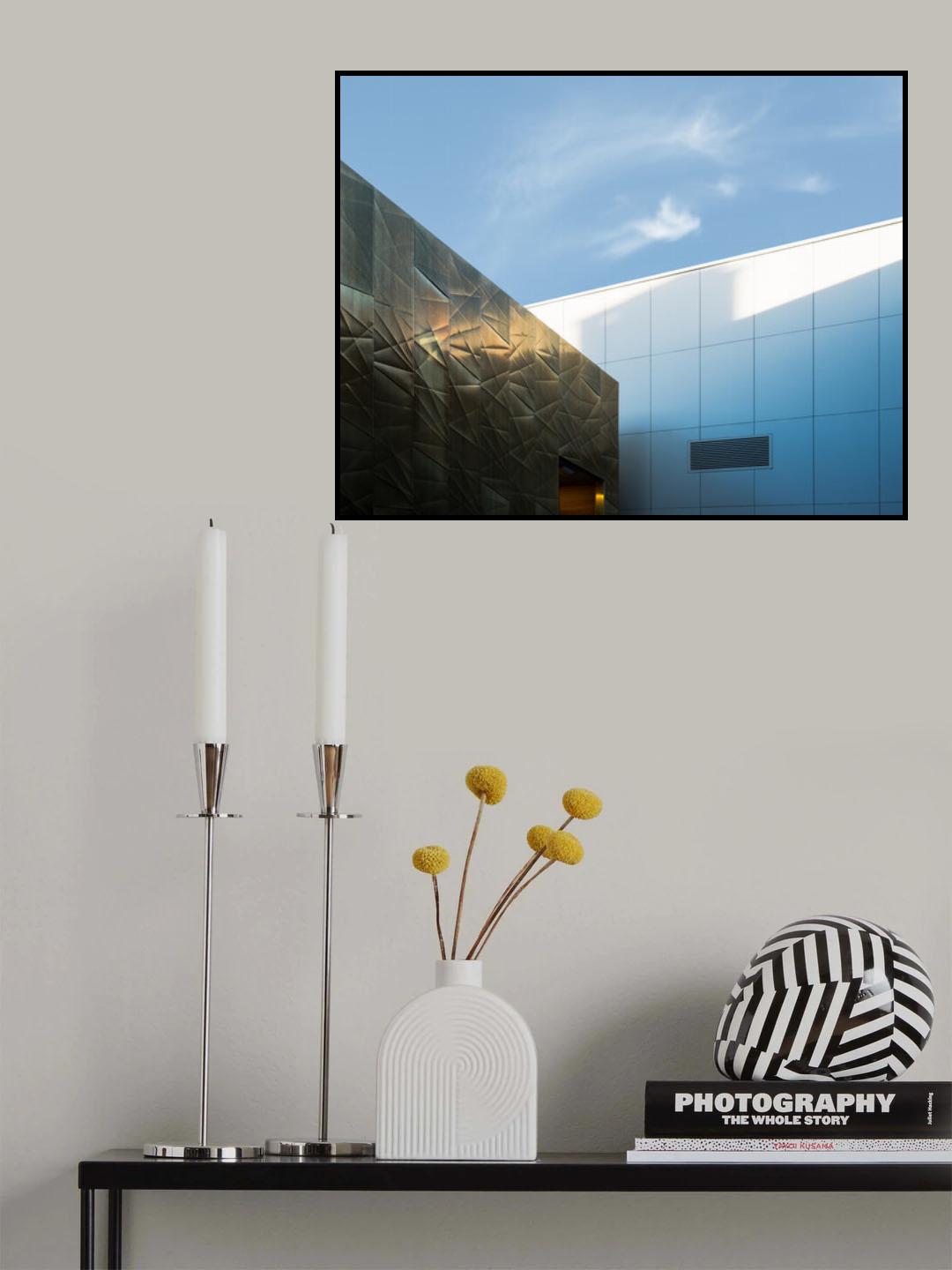 Golden wall. Poster och Canvastavla