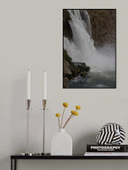 beautiful waterfall in the nature Poster och Canvastavla