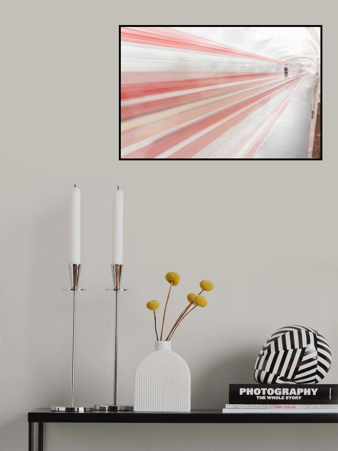 ...walking on red lines... Poster och Canvastavla