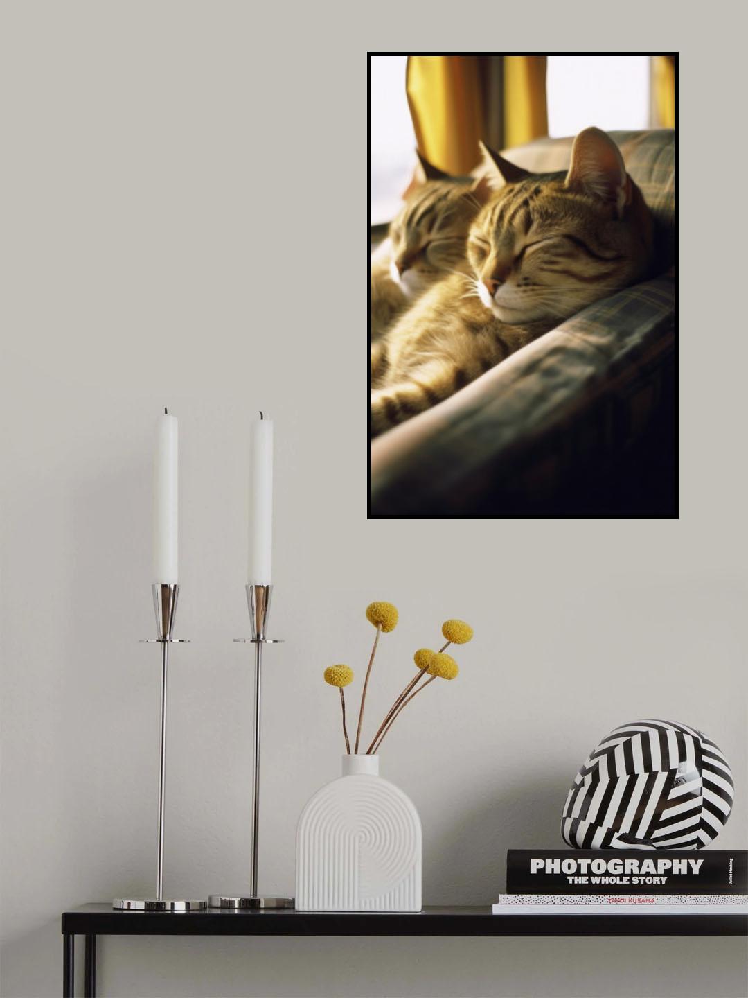 Resting Van Cats Poster och Canvastavla