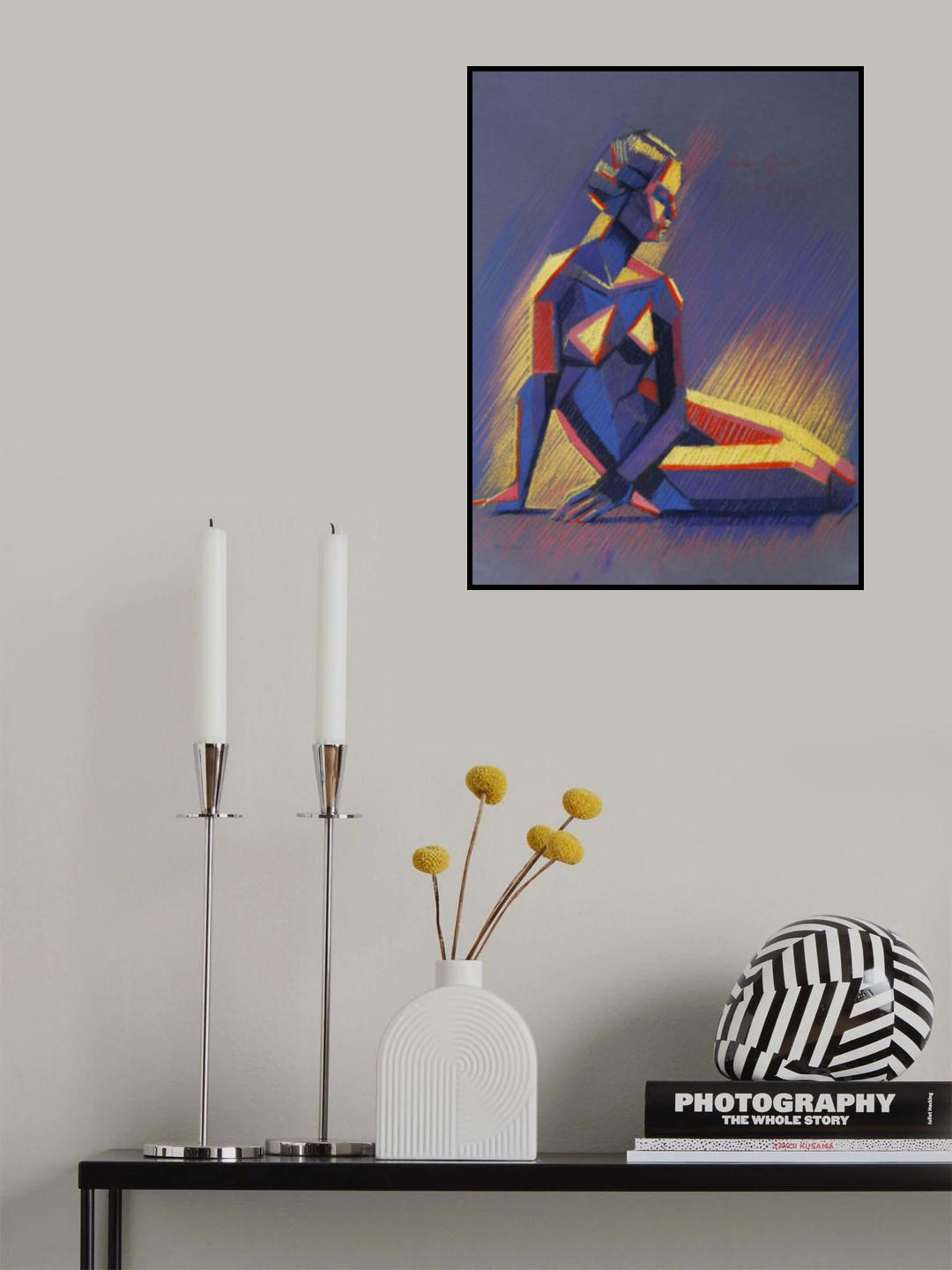 Cubist Nude 04 (2013) Poster och Canvastavla