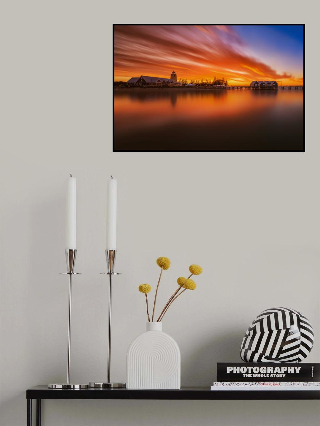 Burning Bridge Poster och Canvastavla