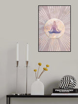 Sun Boho Yoga Pink 1 Poster och Canvastavla