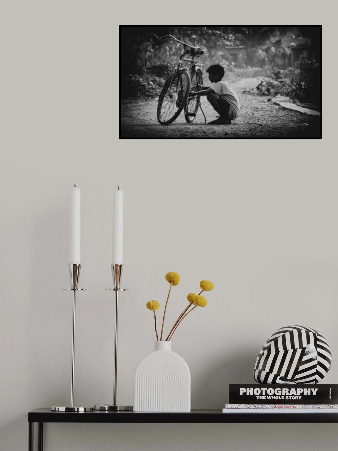 Bicycle Boy Poster och Canvastavla