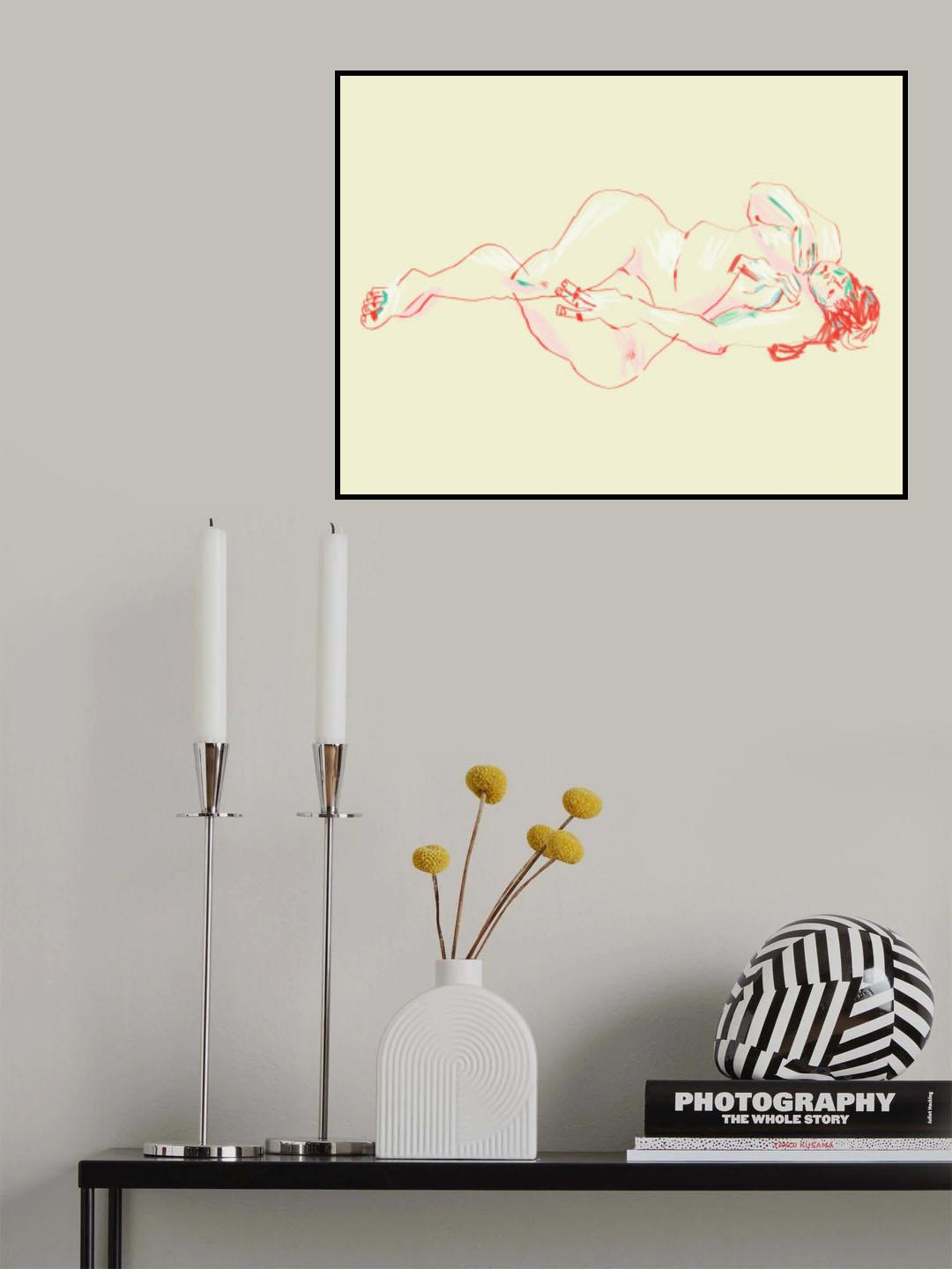 A Girl Sleeping Poster och Canvastavla