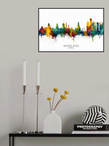 Buenos Aires Argentina Skyline Poster och Canvastavla