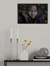 Pokot tribe girl - Kenya Poster och Canvastavla