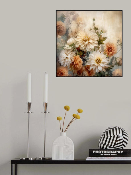 Fa Vintage Floral 44 Poster och Canvastavla