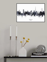 Dublin Ireland Skyline Poster och Canvastavla