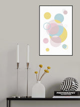 Pastel Circels Poster och Canvastavla