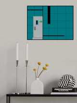 Fire Exit Door Poster och Canvastavla