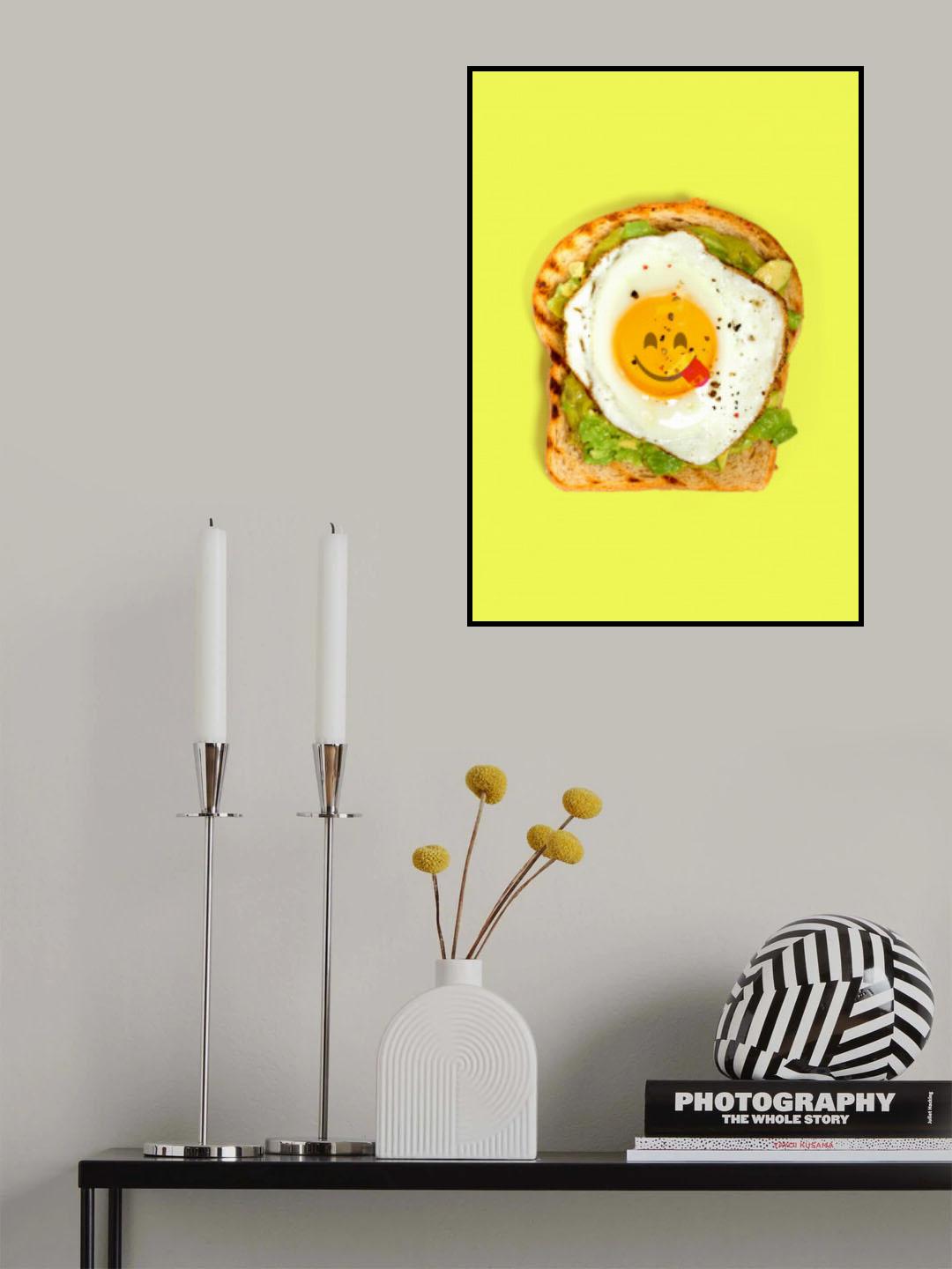 Toast Emoji Poster och Canvastavla