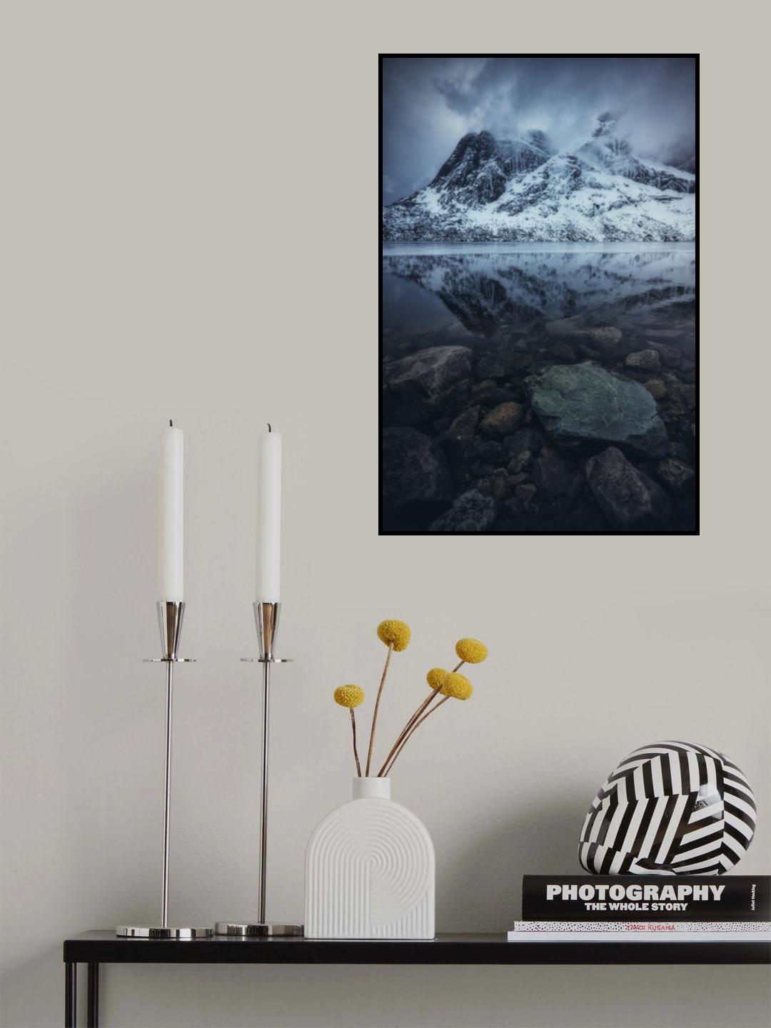reflejo y piedras Poster och Canvastavla