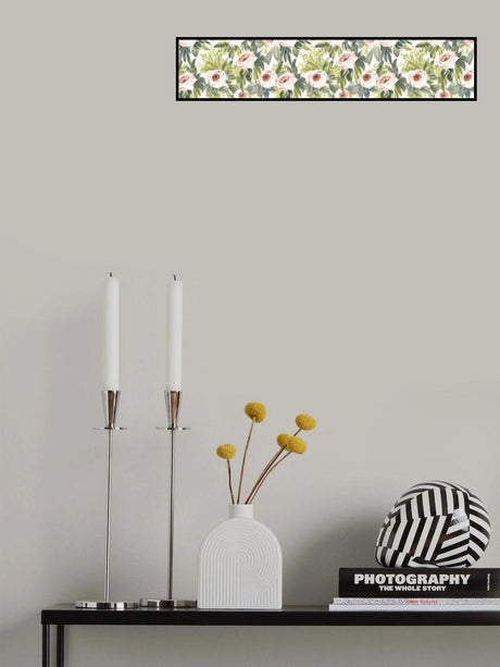 Ananada watercolor botanical pattern Poster och Canvastavla