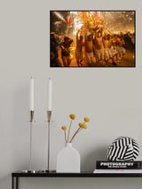 PU Village Fire Dragon Celebration Lantern Festival Poster och Canvastavla